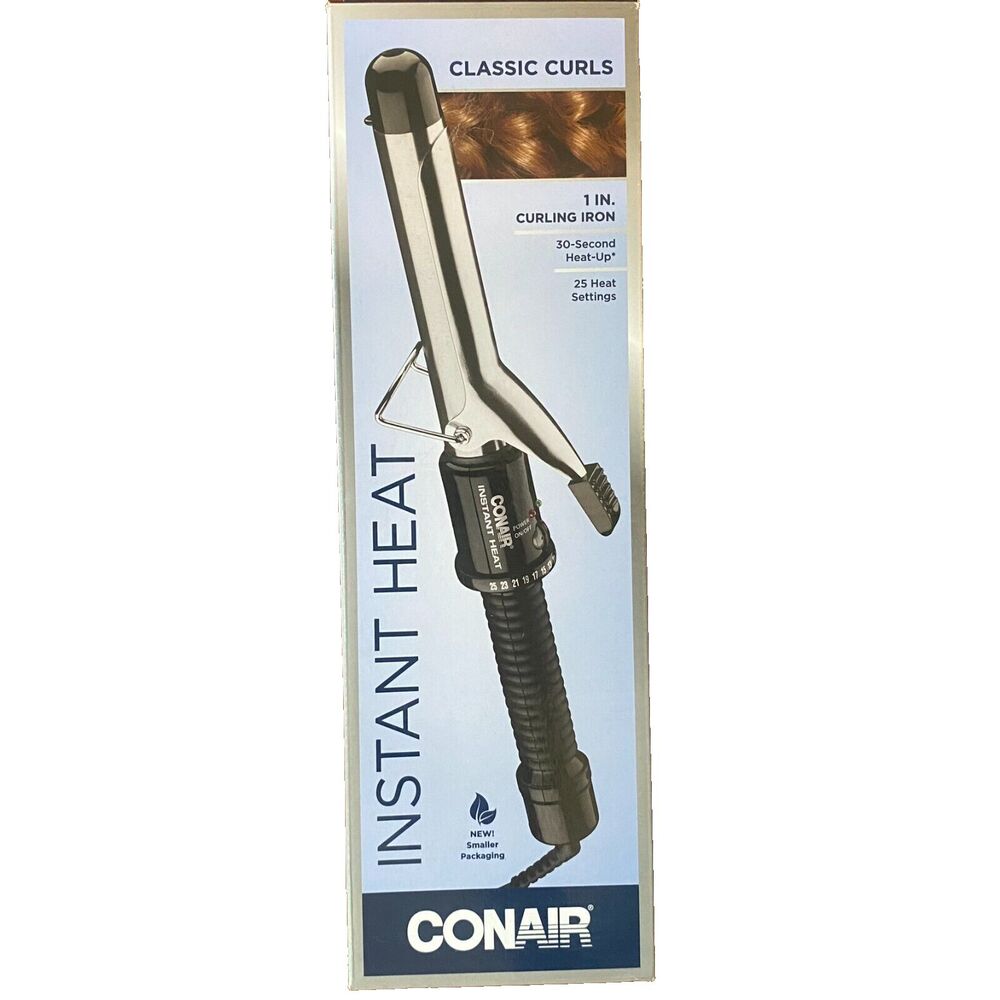 Conair Instant Heat Curling Iron 1 inch Curling Iron 25 Heat Settings Black